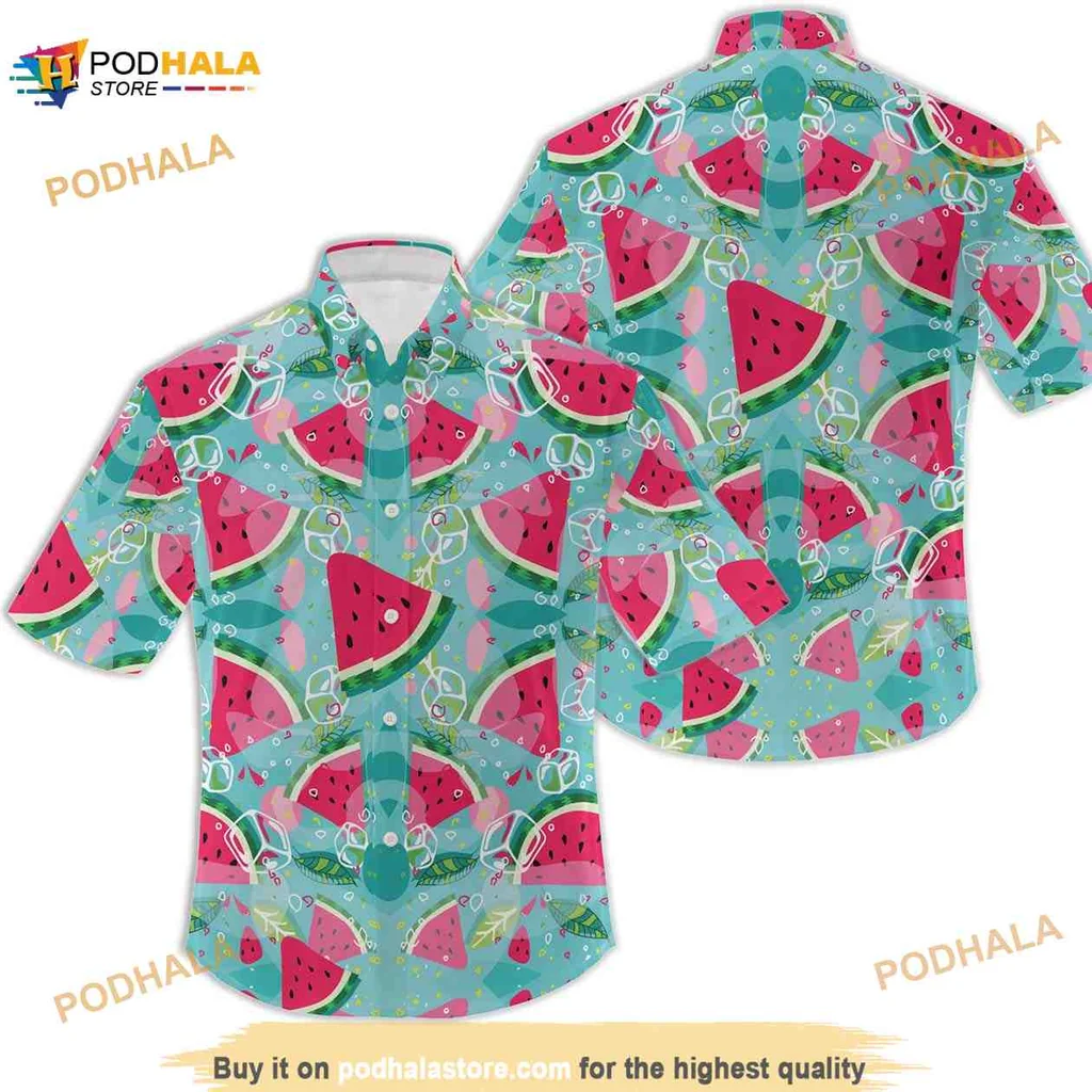 Watermelon Tropical Hawaiian Shirt With Fun Summer Vibes