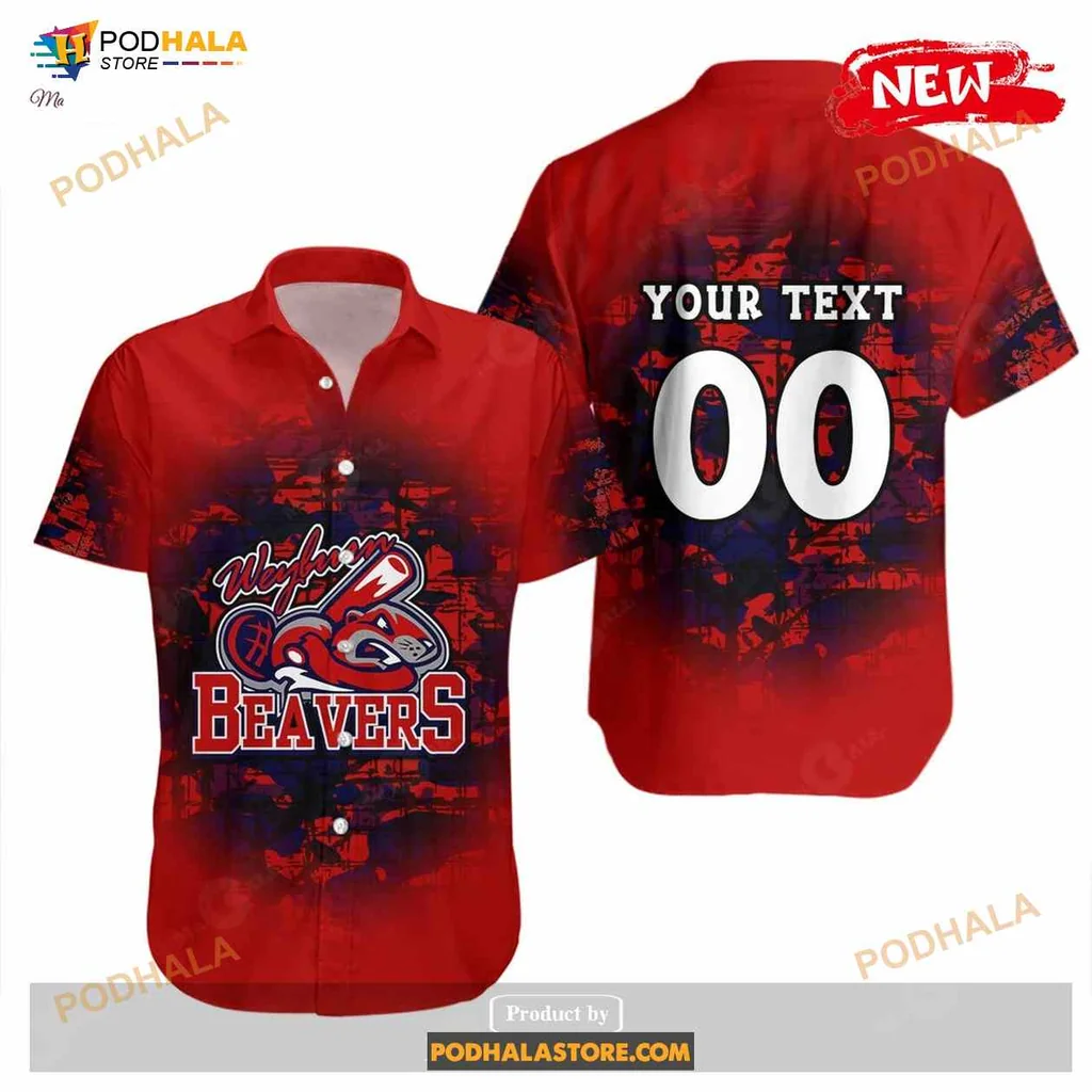 Weyburn Beavers Camouflage Hawaiian Shirt With Customizable Text