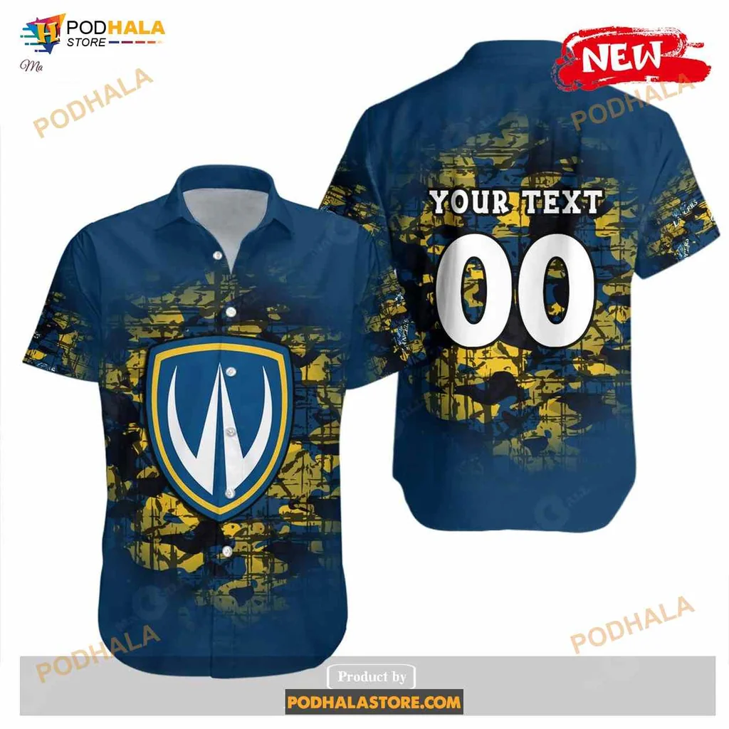 Windsor Lancers Camouflage Hawaiian Shirt With Customizable Text