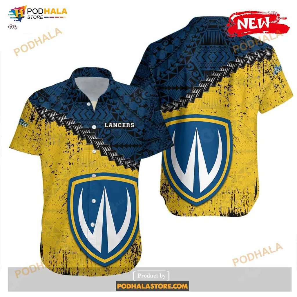 Windsor Lancers Hawaiian Shirt With Grunge Polynesian Tattoo Design