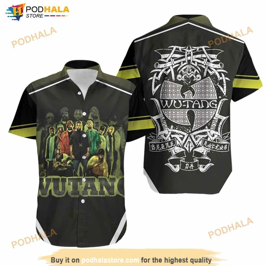 Wu Tang Clan Vintage Hawaiian Shirt With Iconic Logo And Graphic Design