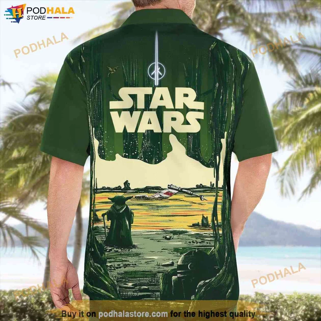 Yoda Tropical Shirt For Men Women, Vibrant Tropical Graphic Tee Inspired By Star Wars Yoda Tropical Shirt For Men Women, Vibrant Tropical Graphic Tee Inspired By Star Wars