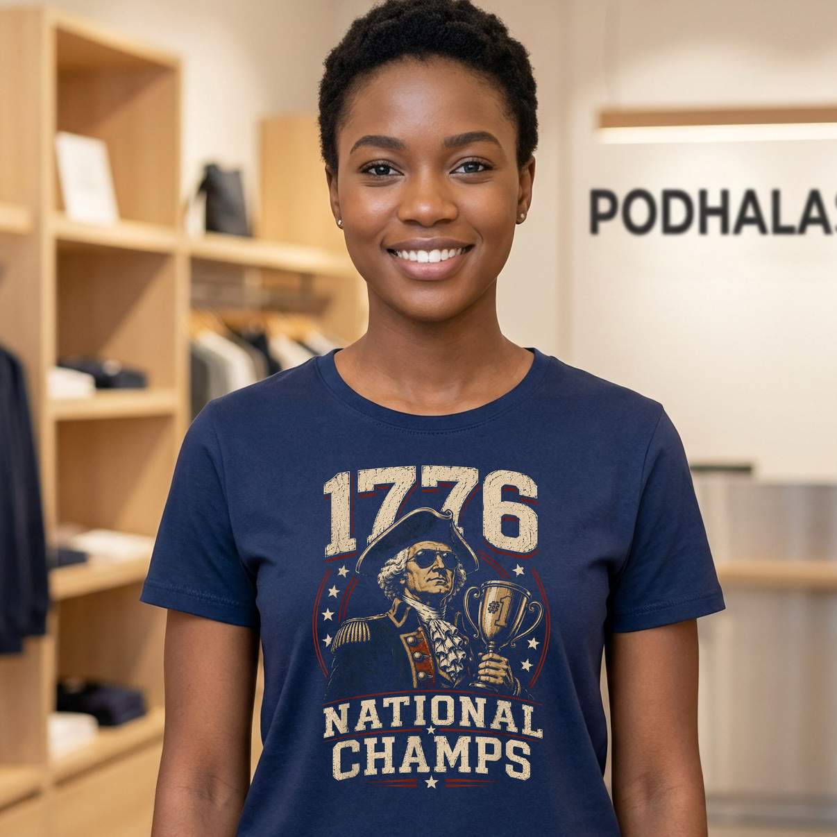 1776 National Champs Tee George Washington Funny Patriotic American Gear 1776 National Champs Tee George Washington Funny Patriotic American Gear