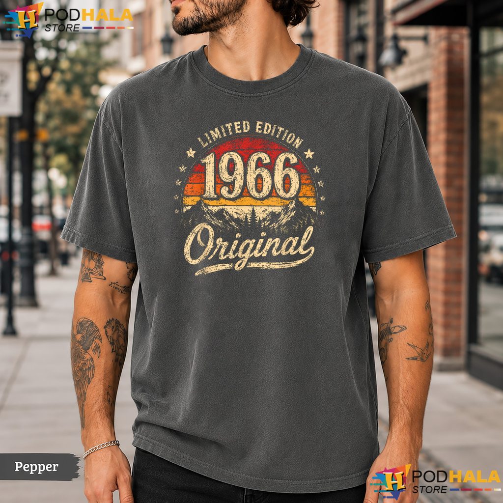 1966 60th Birthday Comfort Colors T-Shirt Funny Decorative Party Graphic Top