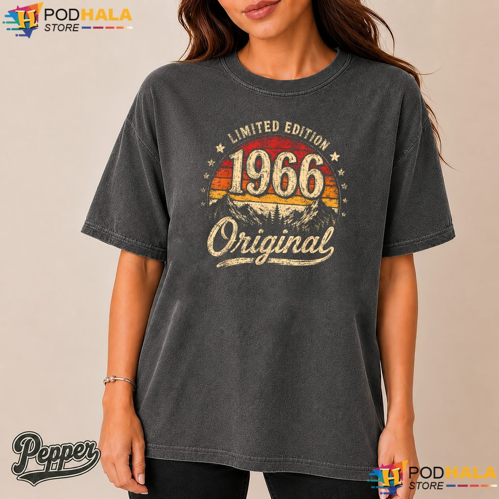 1966 60th Birthday Comfort Colors Tshirt Funny Decorative Party Graphic Top 1966 60th Birthday Comfort Colors Tshirt Funny Decorative Party Graphic Top