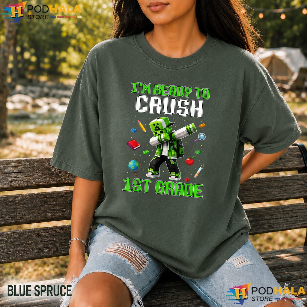 1st Grade Gamer School Comfort Colors Shirt Boys First Day Graphic Apparel 1st Grade Gamer School Comfort Colors Shirt Boys First Day Graphic Apparel