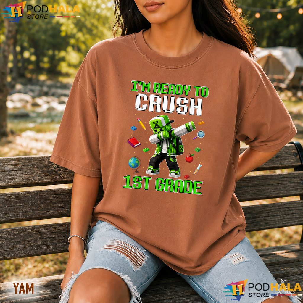 1st Grade Gamer School Comfort Colors Tee Boys First Day Graphic Apparel 1st Grade Gamer School Comfort Colors Tee Boys First Day Graphic Apparel