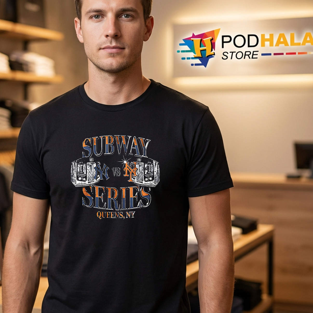 2026 New York Subway Series Shirt Giveaway Baseball Fan Graphic Casual Mens
