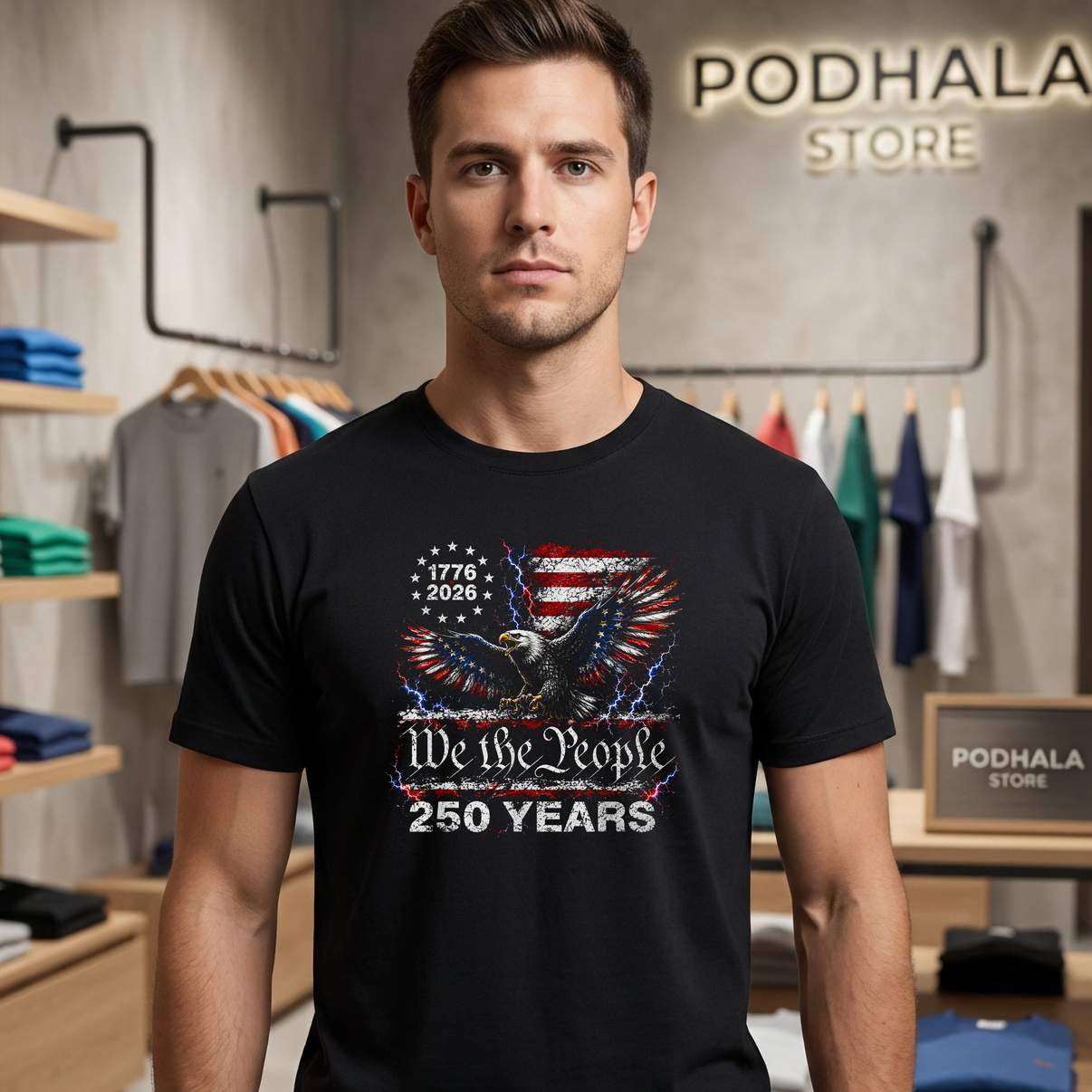 250th 4th July Anniversary Shirt 1776 2026 American Independence Top