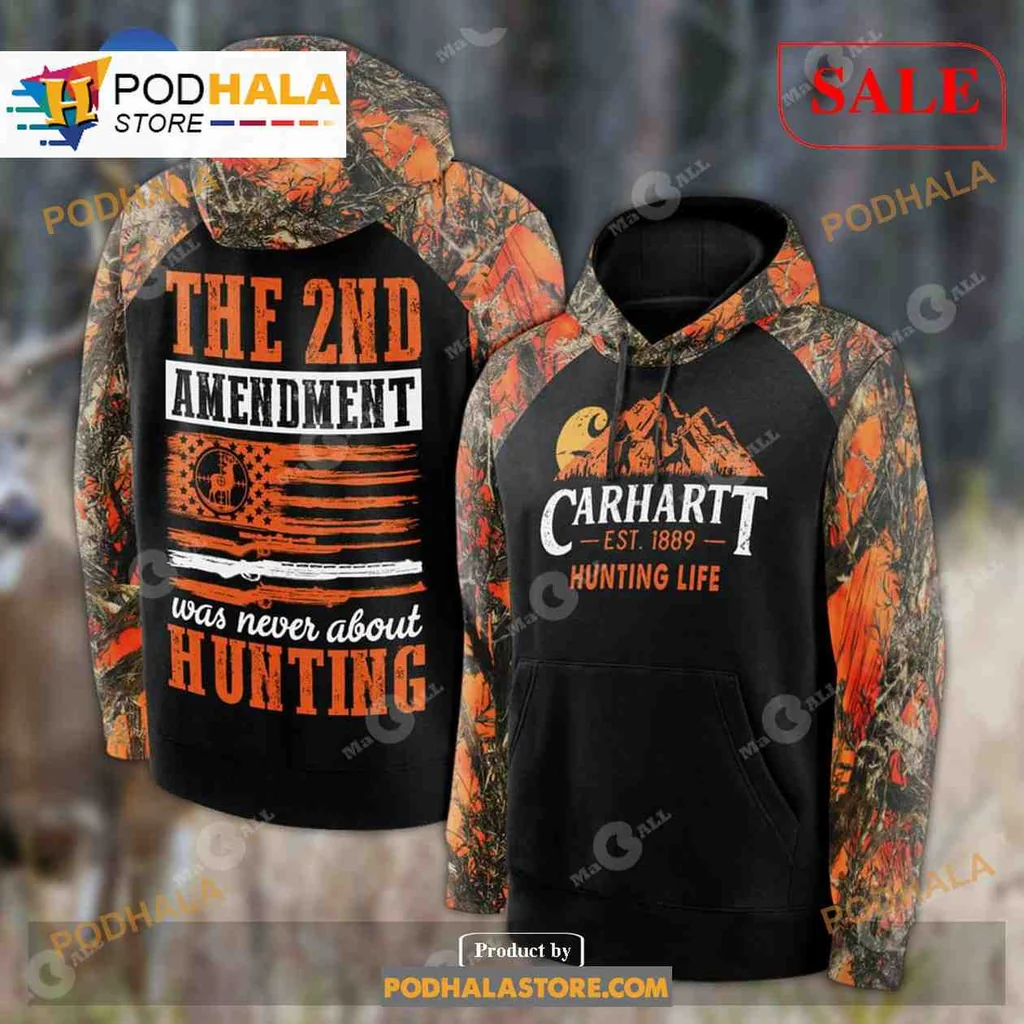 2nd Amendment Gun Rights 3d Hoodie, The 2nd Amendment Was Never About Hunting