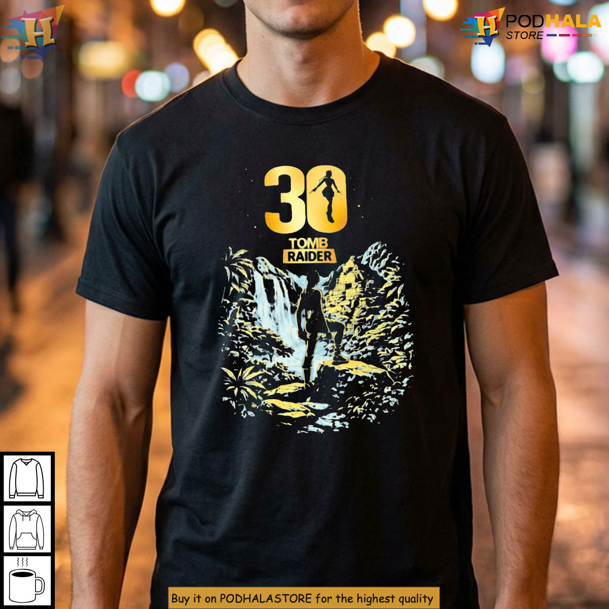 30 Years Tomb Raider Anniversary Video Game Hero Fan T-Shirt Graphic Tee