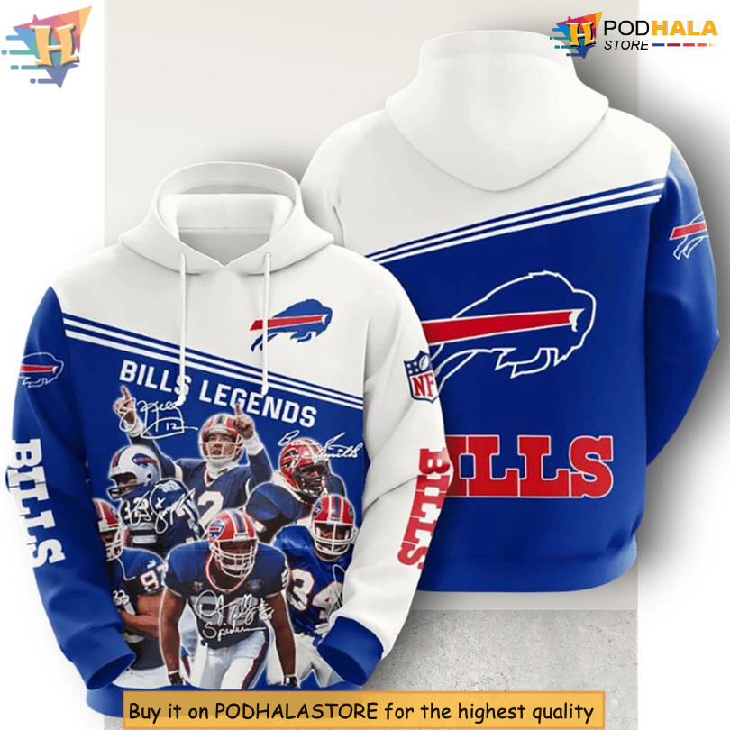 3D Zip Up Sport Edition Womens Buffalo Bills Hoodie Custom Fan Apparel