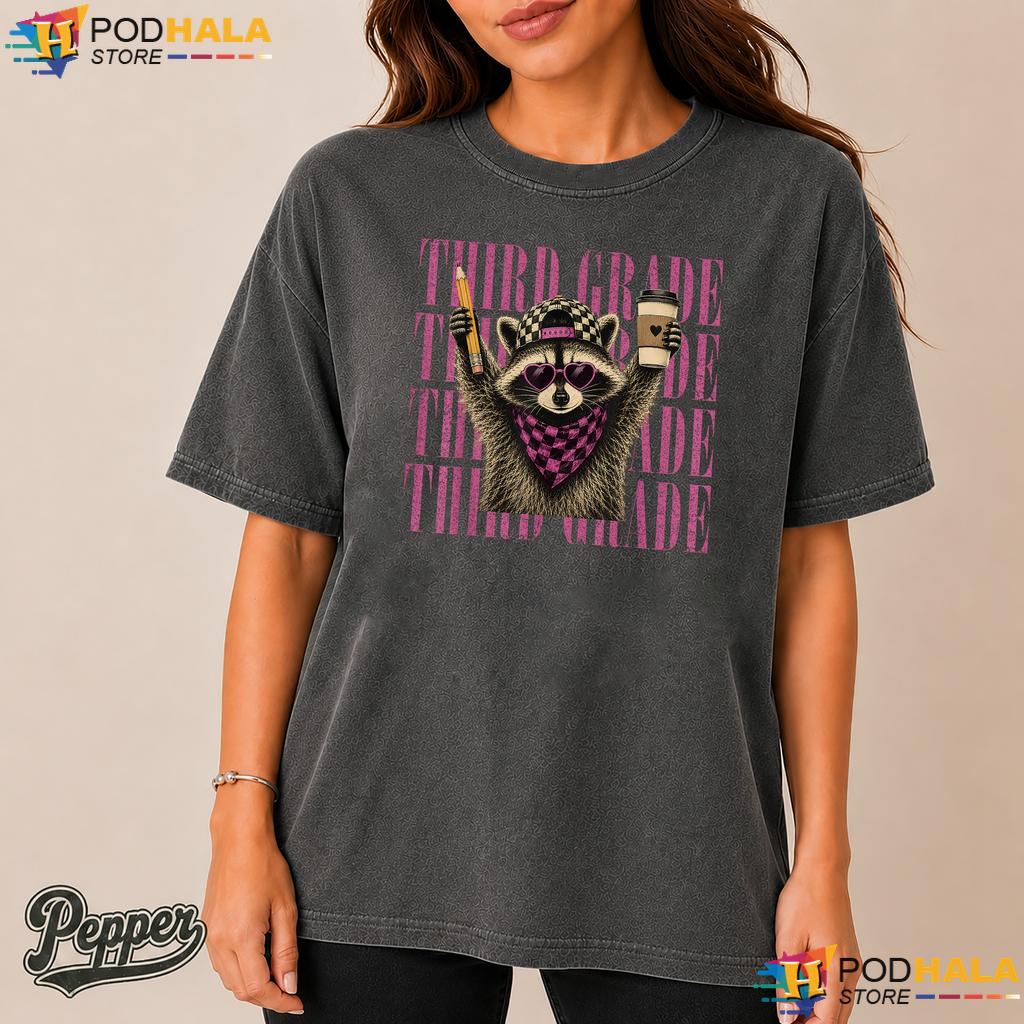 3rd Grade Feral Raccoon Comfort Colors Tshirt Teacher Back To School 3rd Grade Feral Raccoon Comfort Colors Tshirt Teacher Back To School