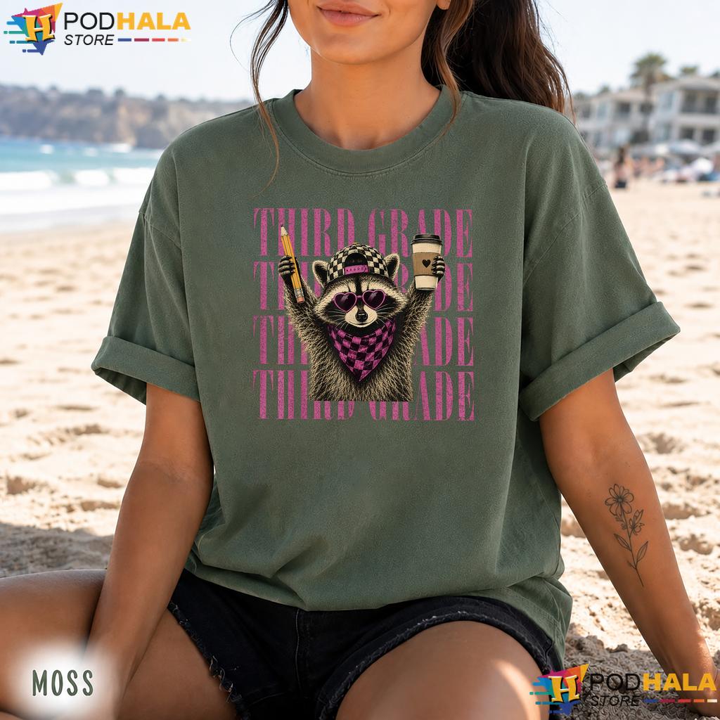 3rd Grade Feral Raccoon Comfort Colors Tee Teacher Back To School 3rd Grade Feral Raccoon Comfort Colors Tee Teacher Back To School