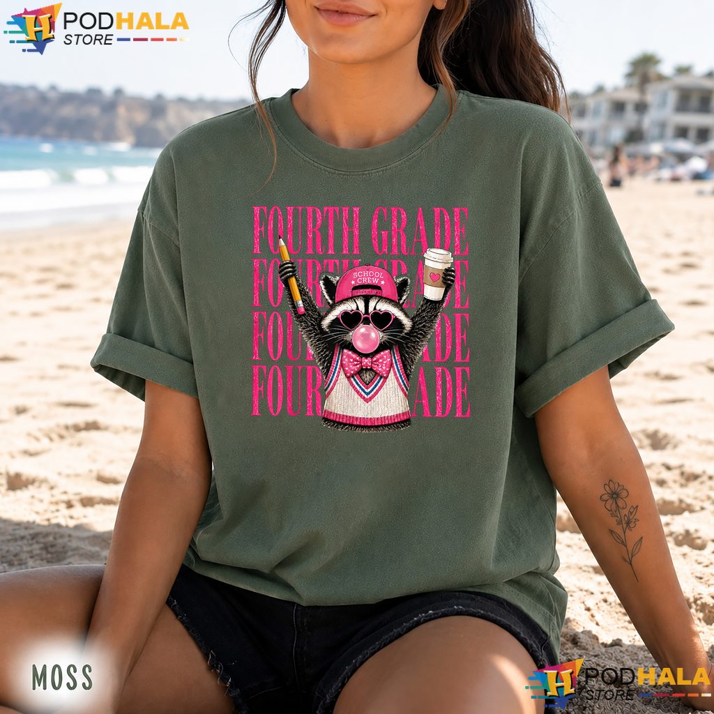 4th Grade Feral Raccoon Comfort Colors Tee Funny School Teacher Top 4th Grade Feral Raccoon Comfort Colors Tee Funny School Teacher Top