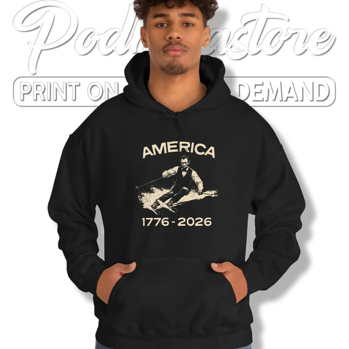 Abraham Lincoln Skiing Tshirt Vintage America 250th Anniversary Mens Apparel Abraham Lincoln Skiing Tshirt Vintage America 250th Anniversary Mens Apparel