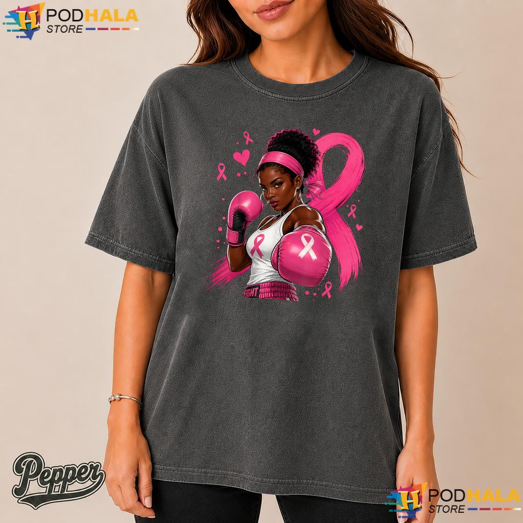 African American Women Afro Comfort Colors Tshirt Breast Cancer Pink African American Women Afro Comfort Colors Tshirt Breast Cancer Pink