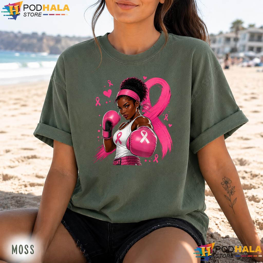 African American Women Afro Comfort Colors Tee Breast Cancer Pink African American Women Afro Comfort Colors Tee Breast Cancer Pink