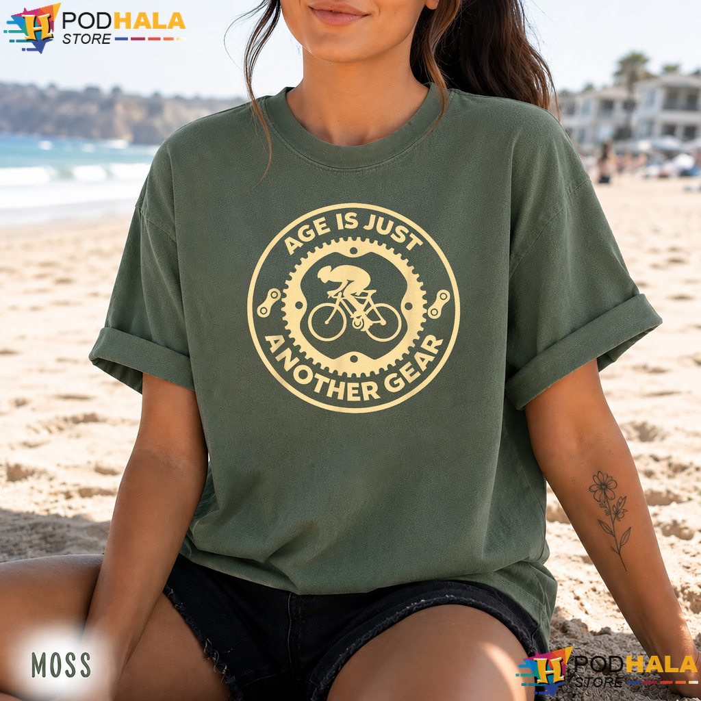 Age Is Just Another Gear Comfort Colors Tee Funny Cycling Bicycle Top Age Is Just Another Gear Comfort Colors Tee Funny Cycling Bicycle Top