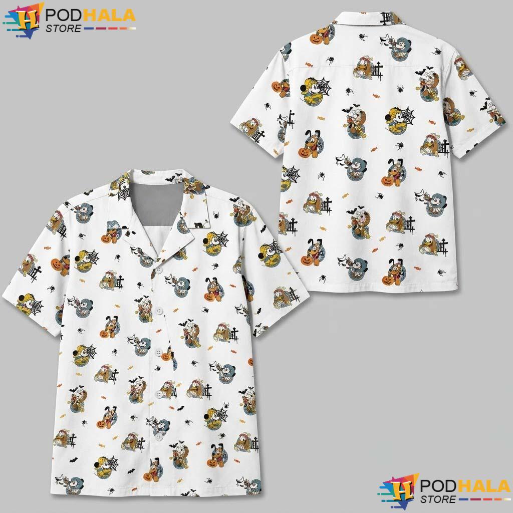 Alaska Cruise Halloween Hawaiian Shirt Mickey Friends Family Trip Top