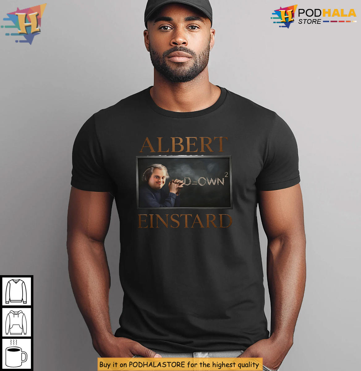 Albert Einstard Parody 2026 Meme Science T-Shirt for STEM Students Grad Gift