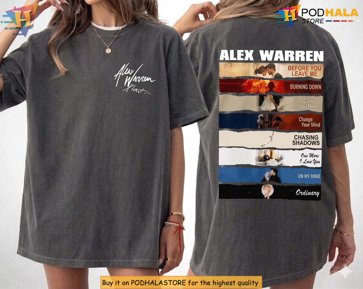 Alex Warren Music Inspired Comfort Colors Shirt 2026 Vintage Concert Fan Gift
