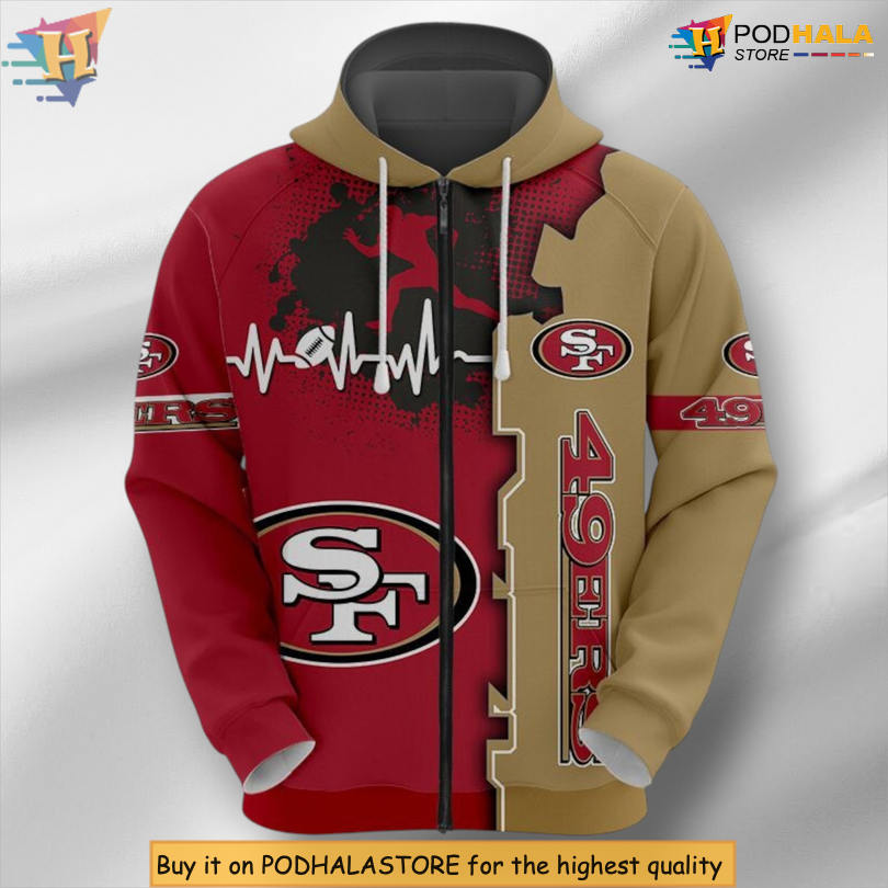 All Over Print Edition 3D SF 49ers All Over Print Hoodie For True Fans