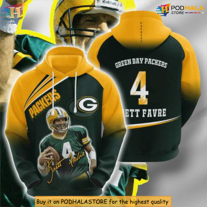 All Over Print Graphic Green Bay Packers Youth Hoodie 3D NFL Custom Wear