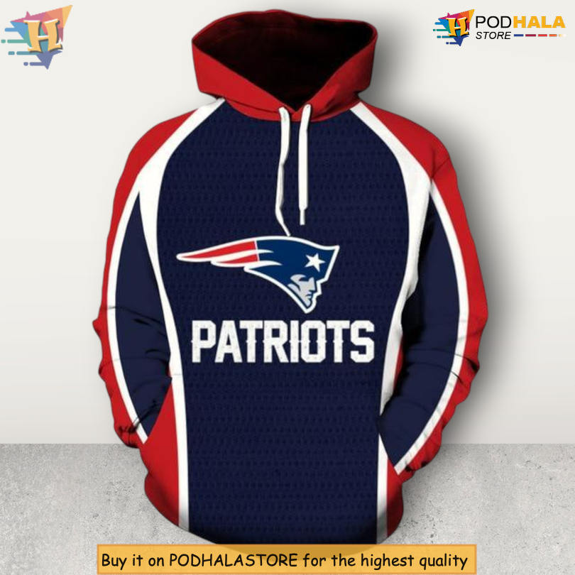 All Over Print NFL Edition Custom Number New England Patriots Hoodie Sport Hoodie All Over Print NFL Edition Custom Number New England Patriots Hoodie Sport Hoodie