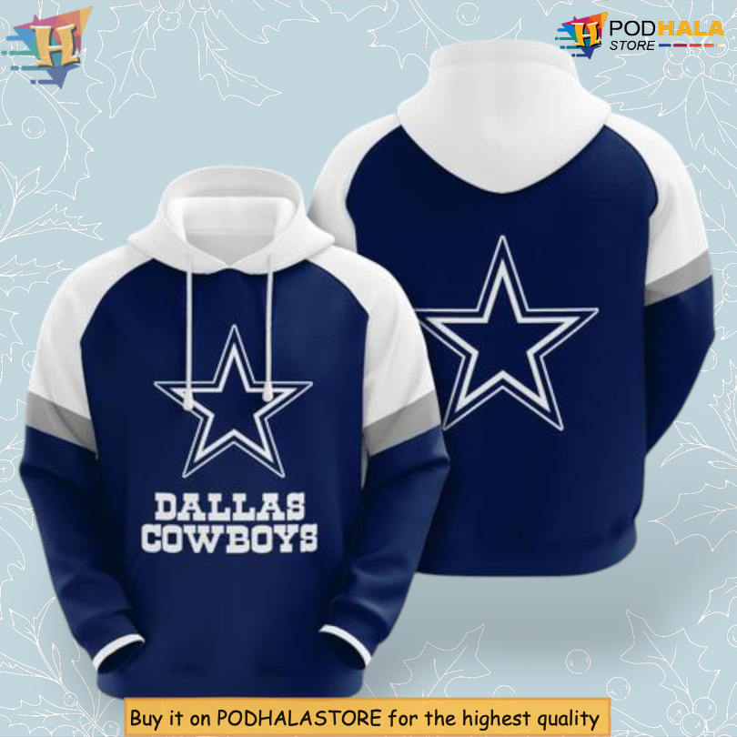 All Over Print NFL Pride Dallas Cowboys Zip Up Hoodie for Football Lovers