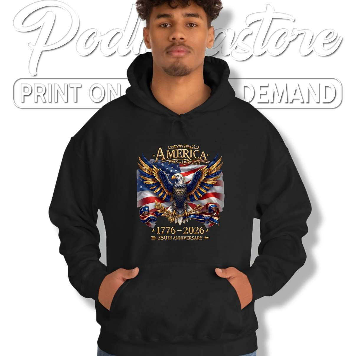 America 250th Anniversary Tee Patriotic Eagle USA Flag 1776 2026 Graphic America 250th Anniversary Tee Patriotic Eagle USA Flag 1776 2026 Graphic