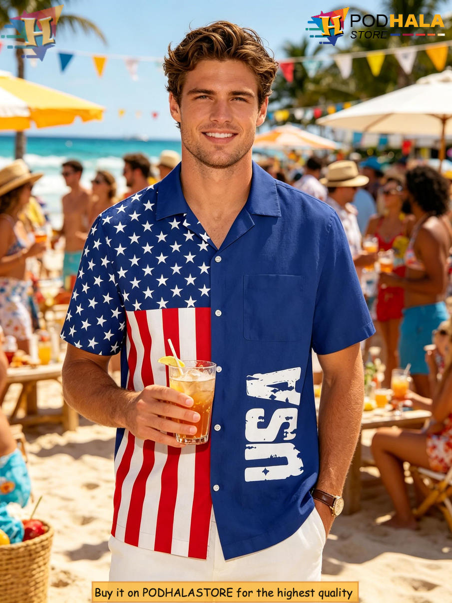 American 250th Anniversary Hawaiian Shirt 2026 Patriotic Independence Apparel