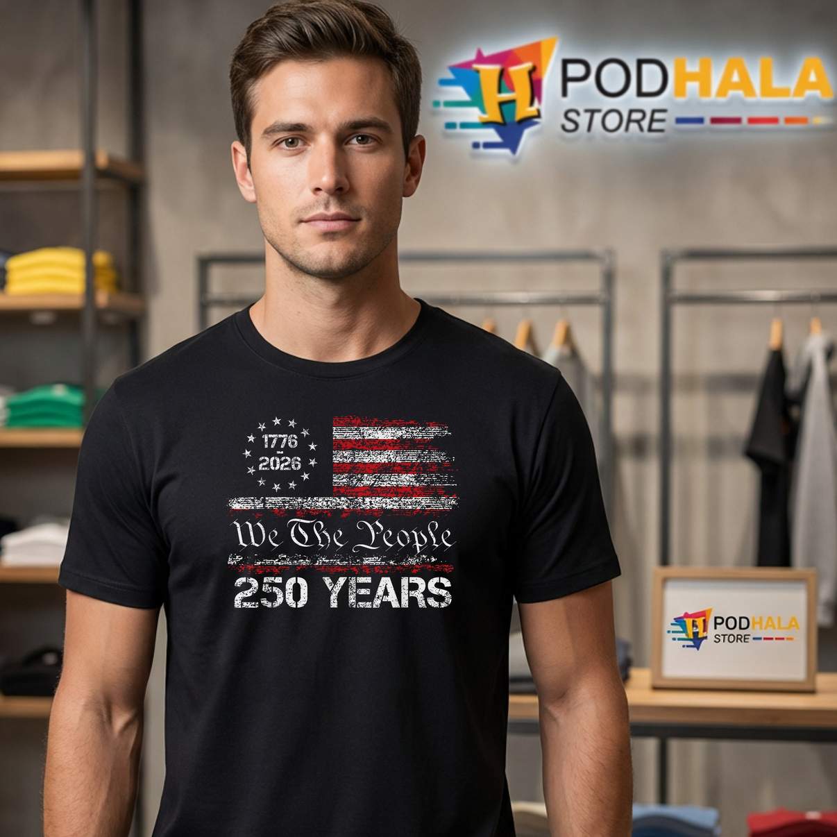 American 250th Anniversary Shirt 1776 2026 Fourth Of July Celebration
