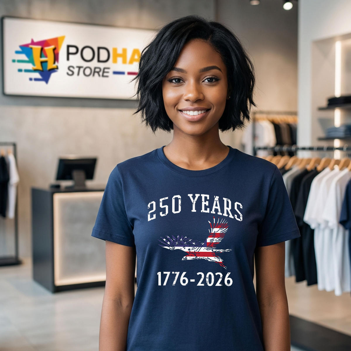 American 250th Anniversary US Flag Shirt 2026 Men Women Kids 250 Years Apparel