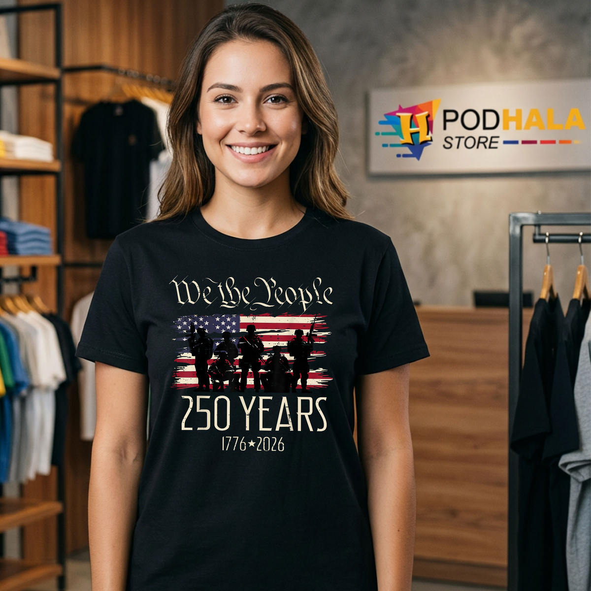 American Birthday USA 250th Anniversary Shirt 2026 US Flag 250 Years Patriotic