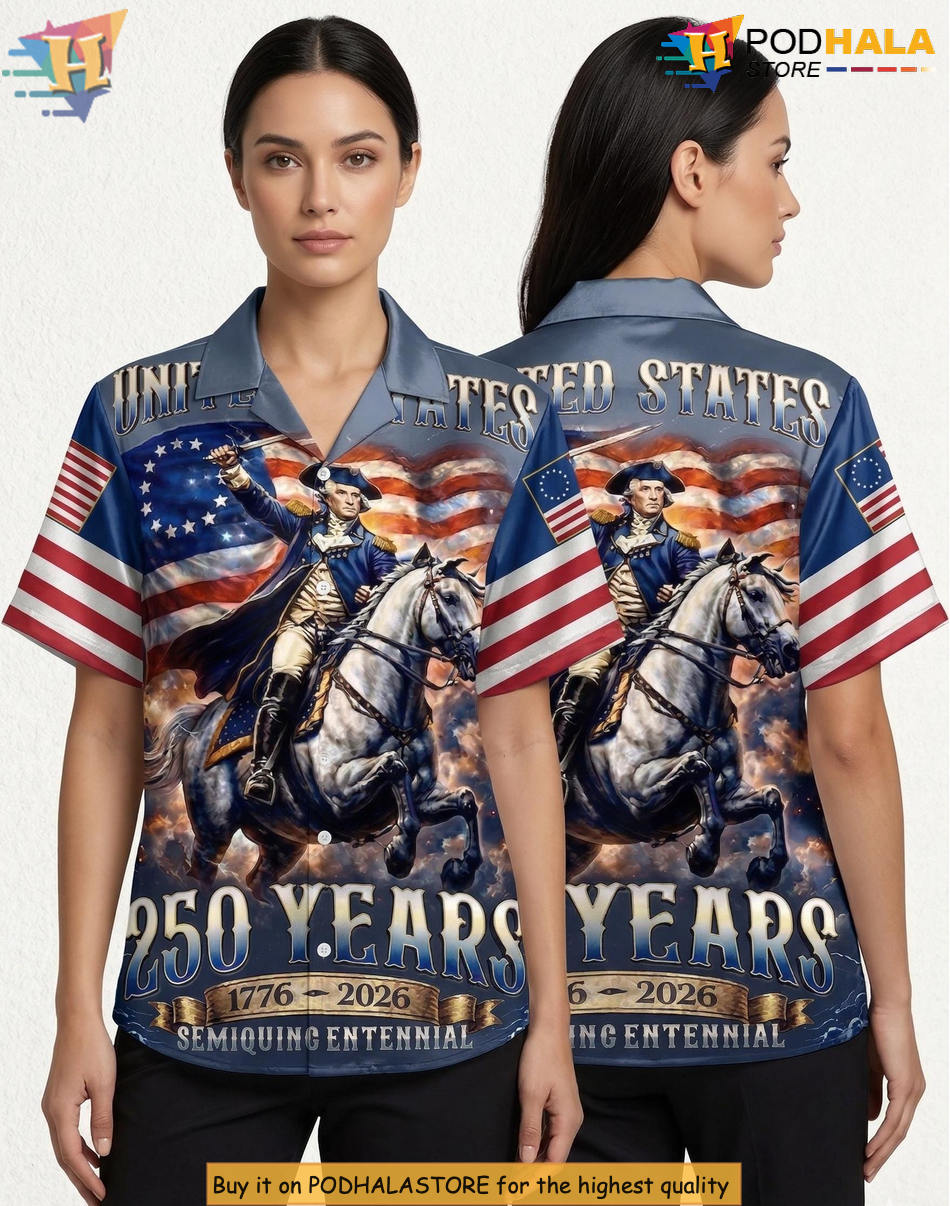 American History Patriotic Hawaiian Shirt 2026 Vintage 250th Anniversary Gear