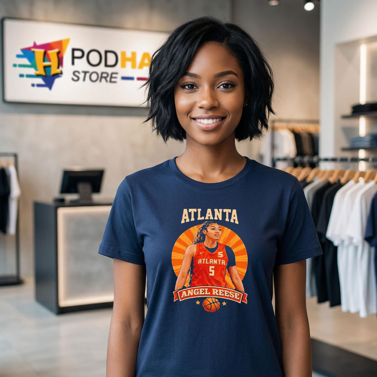 Angel Reese Atlanta Dream Tee Women Pro Basketball Sports Fan Apparel Angel Reese Atlanta Dream Tee Women Pro Basketball Sports Fan Apparel