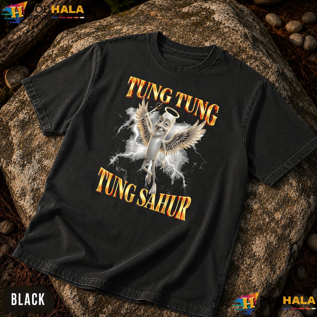 Angel Tung Tung Sahur Meme Comfort Colors T-Shirt Funny Brainrot Apparel