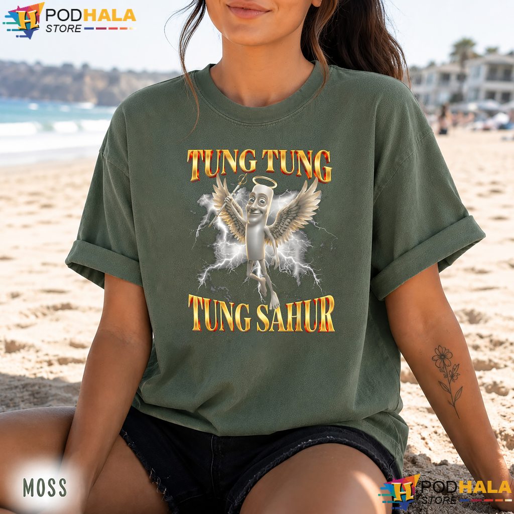 Angel Tung Tung Sahur Meme Comfort Colors Tee Funny Brainrot Apparel Angel Tung Tung Sahur Meme Comfort Colors Tee Funny Brainrot Apparel
