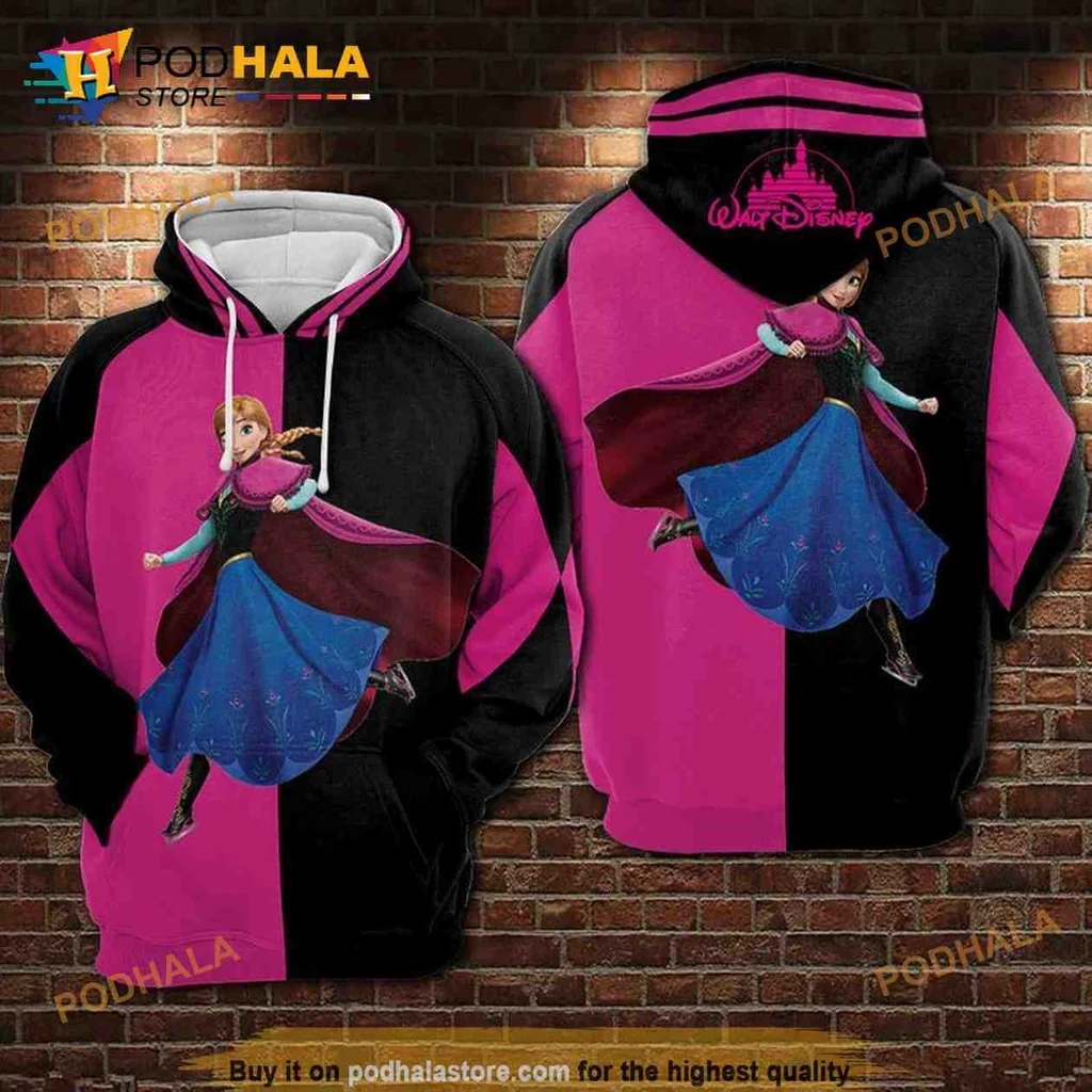 Anna Frozen 3d Hoodie Featuring Iconic Character Design