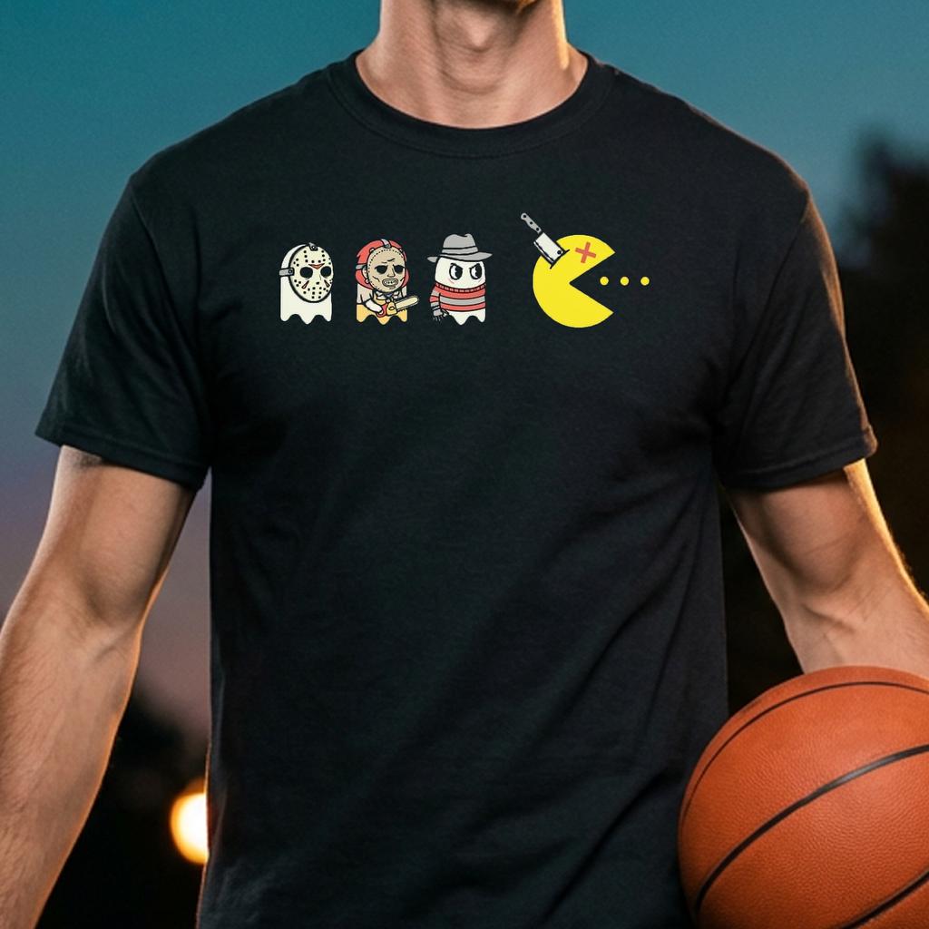 Arcade Game Horror Movie Ghosts Tee Halloween Costume Mens Top Arcade Game Horror Movie Ghosts Tee Halloween Costume Mens Top