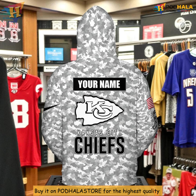 Arctic Camo Salute To Service Kansas City Chiefs Hoodies For Men, Custom Gear Arctic Camo Salute To Service Kansas City Chiefs Hoodies For Men, Custom Gear