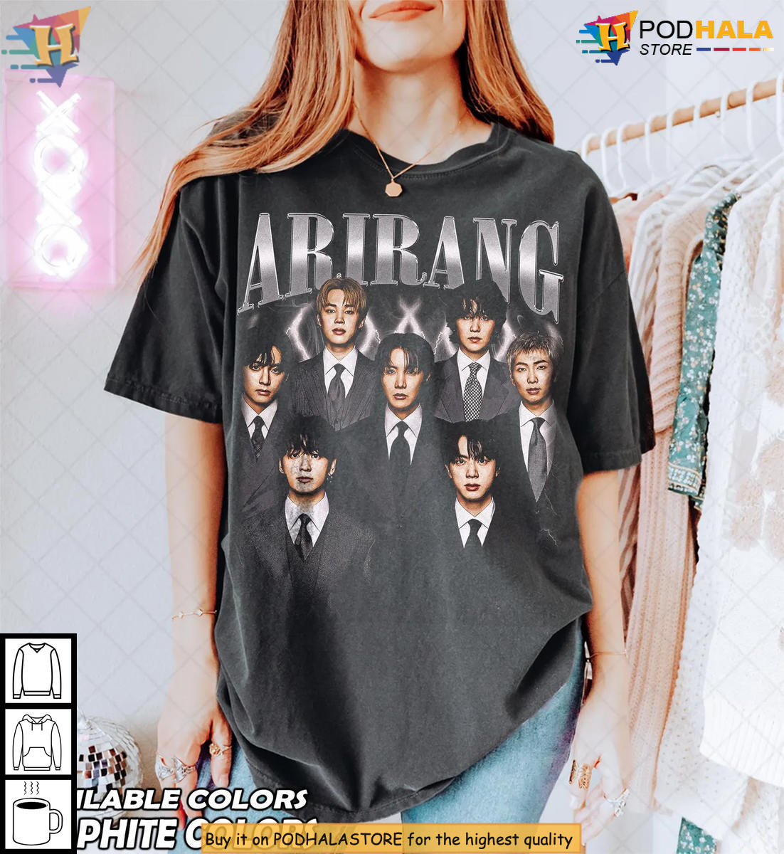 Arirang Vintage World Tour 2026 Kpop Idol Fan T-Shirt Music Merch Gear