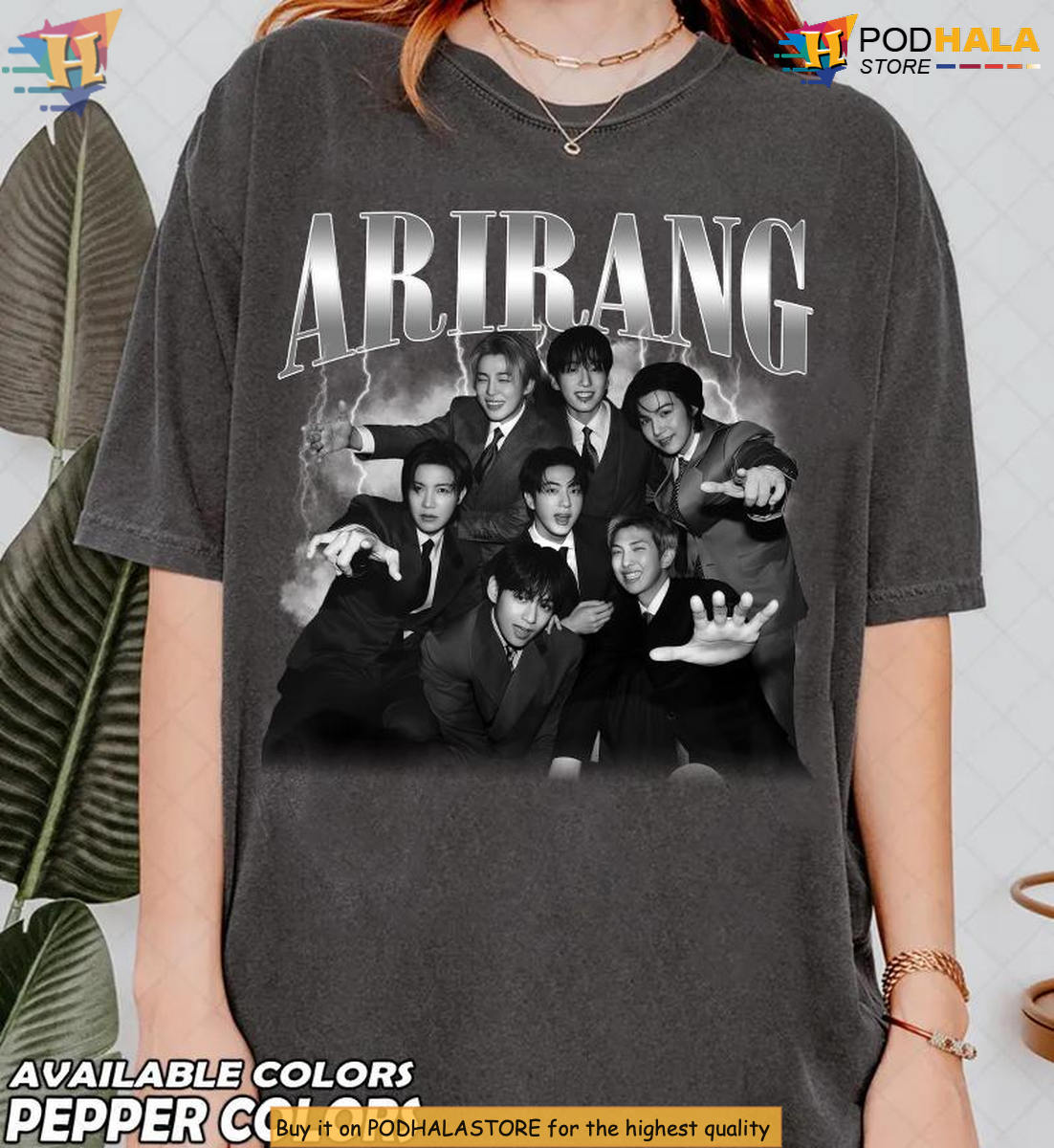Arirang Vintage World Tour Comfort Colors Shirt 2026 Bang Tan Kpop Army Gift