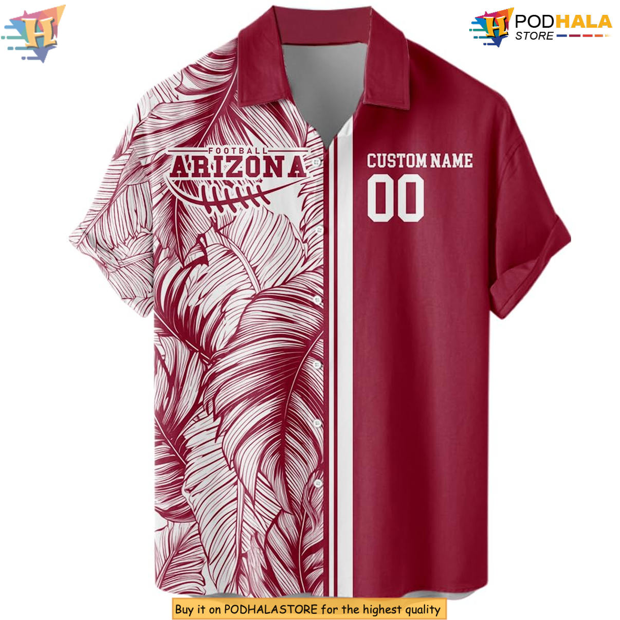 Arizona Football Custom Hawaiian Shirt 2026 Personalized Tropical Fan Apparel