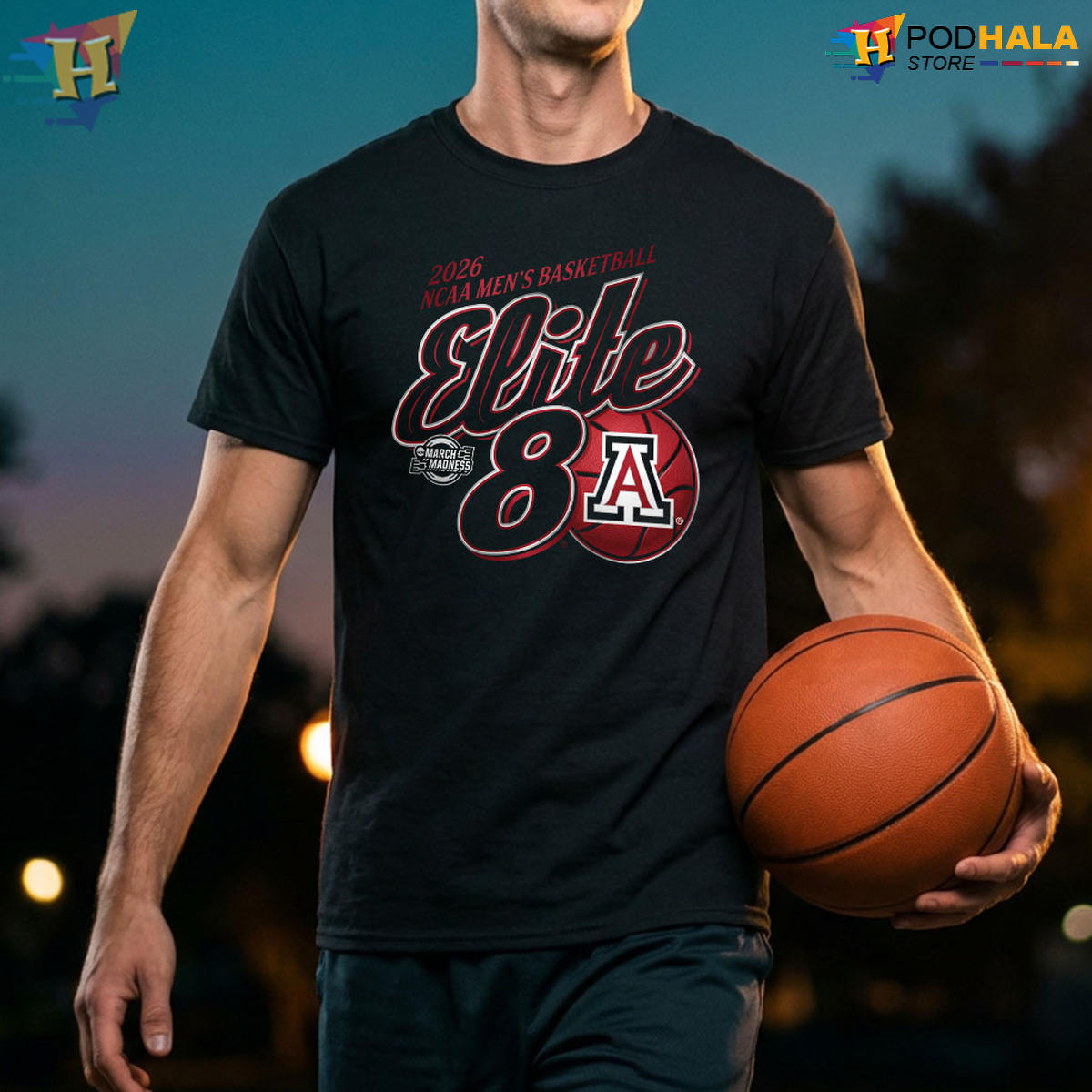 Arizona Wildcats 2026 NCAA Elite 8 Men's Basketball March Madness Fan T-Shirt