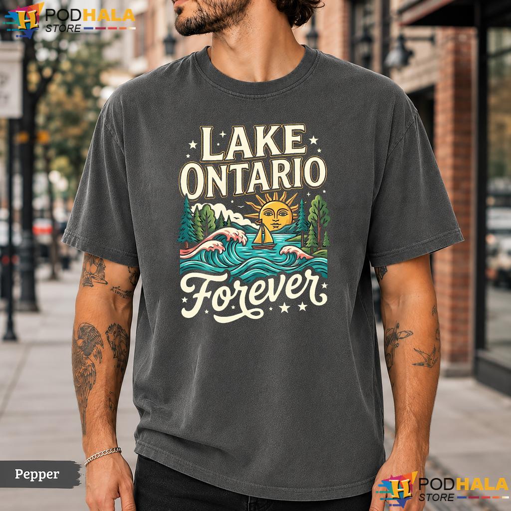 Artistic Lifestyle Lake Ontario Comfort Colors T-Shirt Outdoor Nature Tee