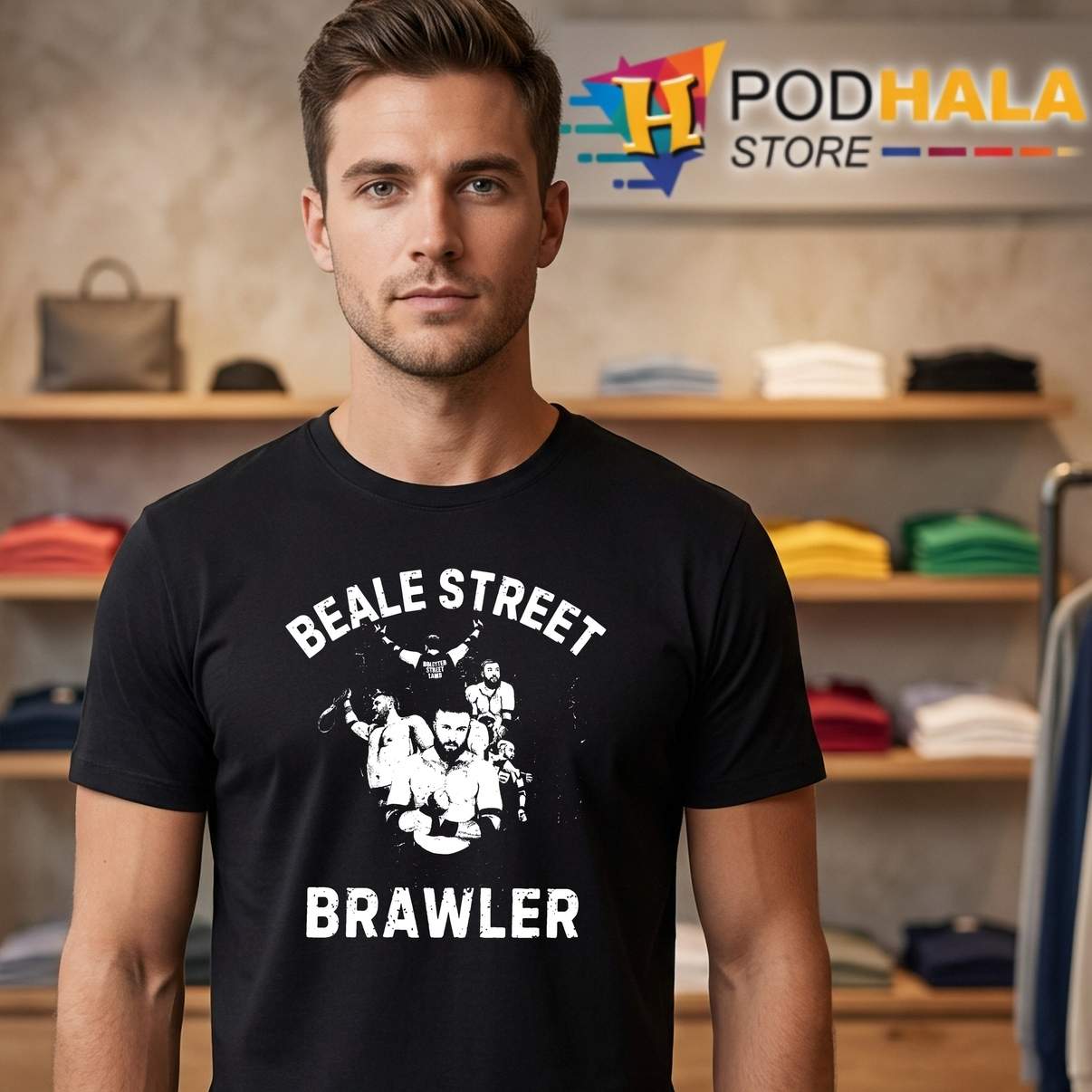 Ashton Pachucki Beale Street Tee Brawler Graphic Design Apparel For Mens Ashton Pachucki Beale Street Tee Brawler Graphic Design Apparel For Mens