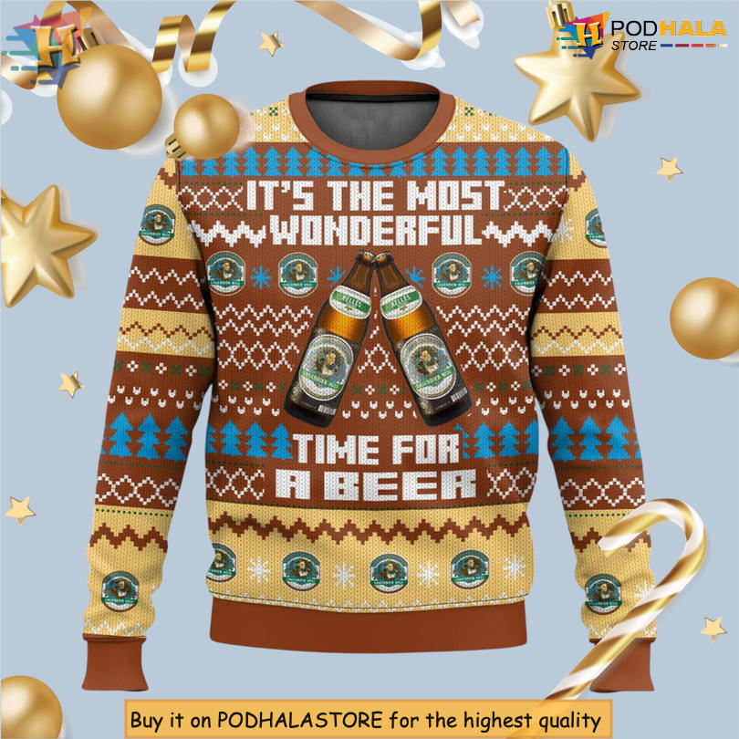 Augustiner Brau Beer Lover Edition Festive Graphic 3D Christmas Sweater