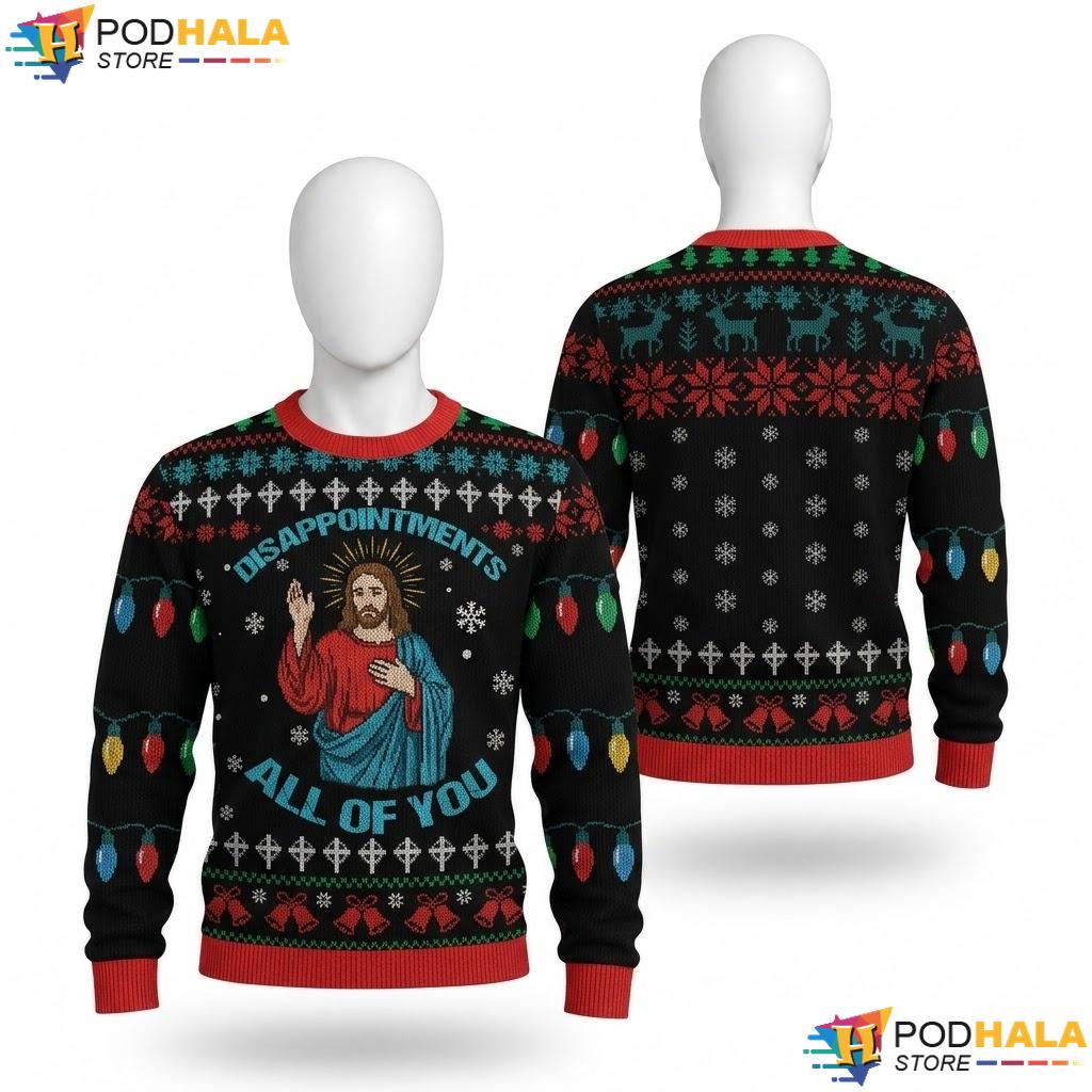 Baby Jesus Disappointments Ugly Xmas Sweater Funny Christmas Apparel Top